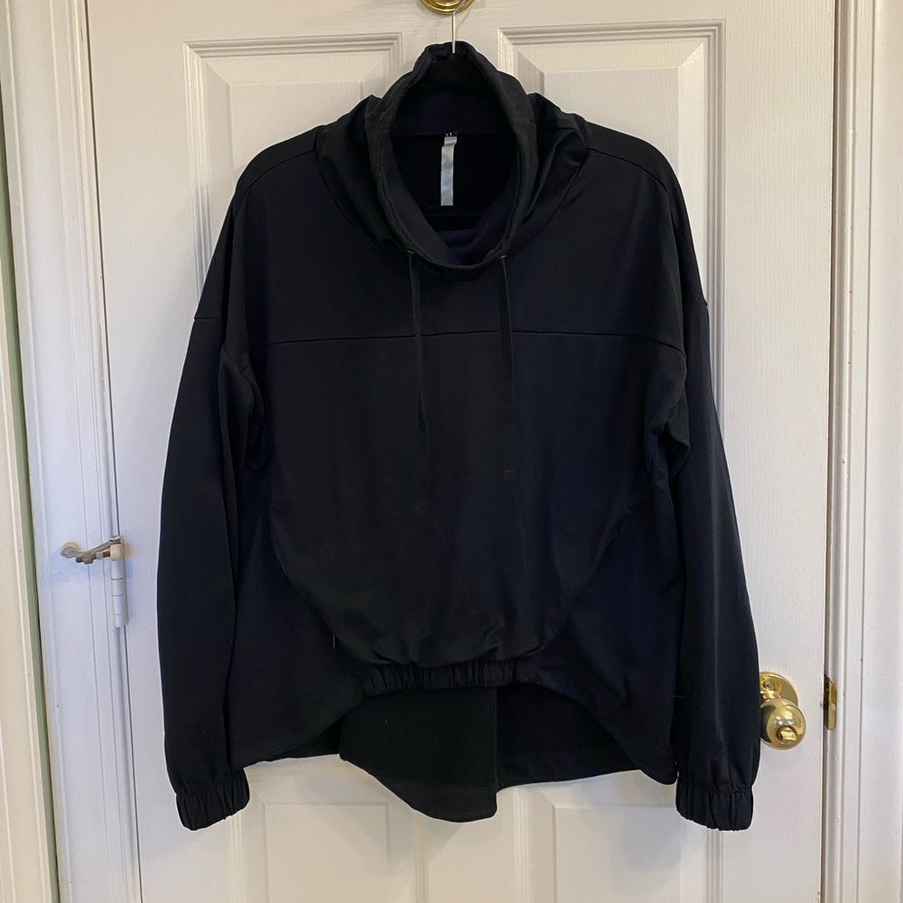 Fabletics Black Cowl Neck Sweatshirt